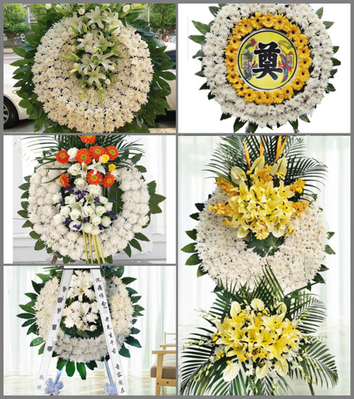 辽宁营口盖州市万福镇花圈速递